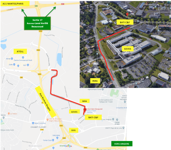 Plan d'accès de la salle de formation